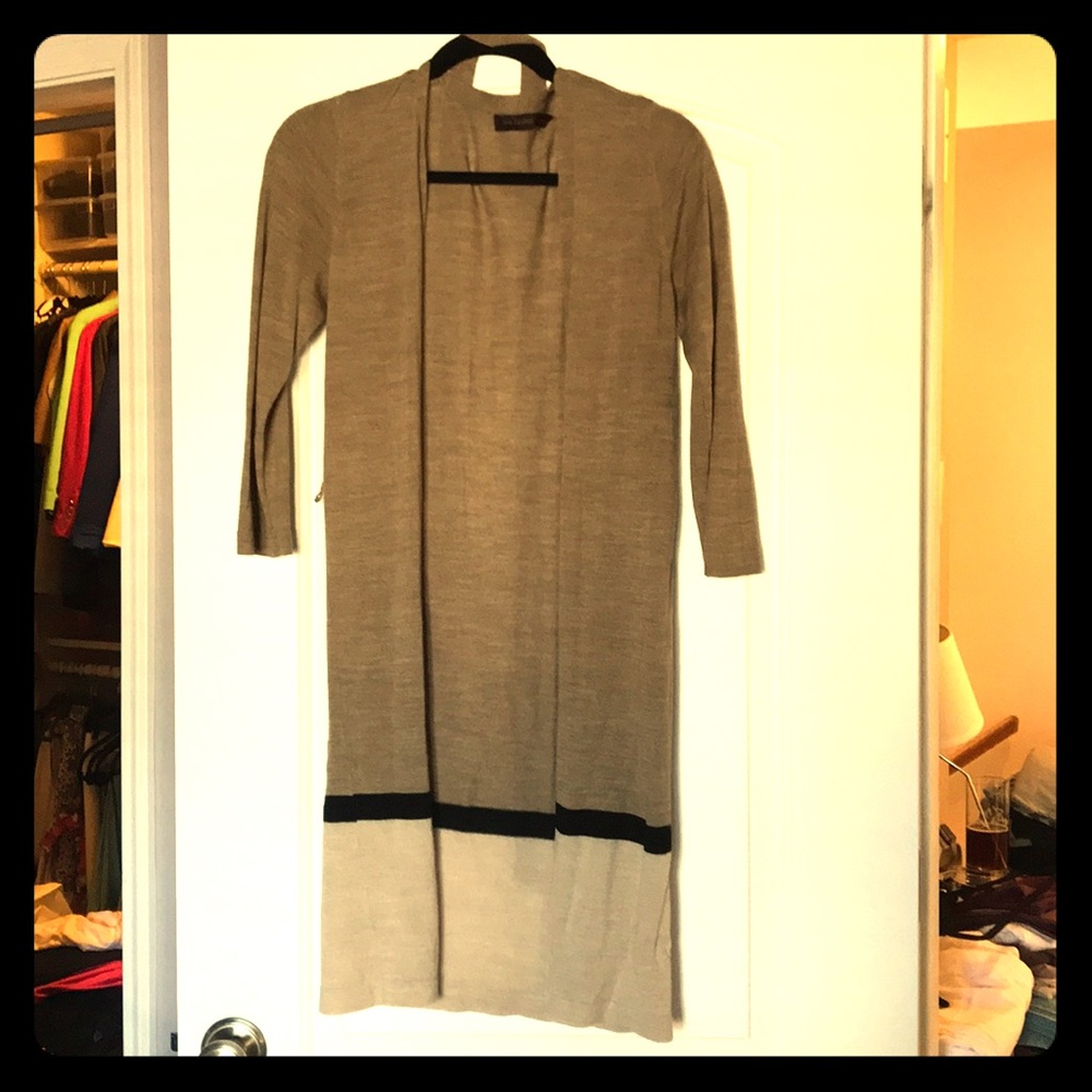 Colorblock 3/4 summer tie cardigan (perfect)